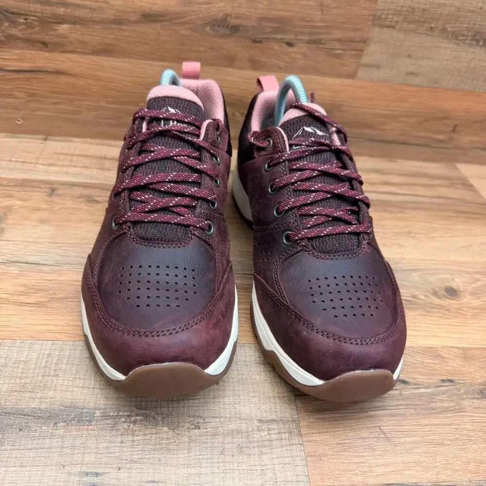 LL Bean Trailduster Hiking Shoes Womens Size 10 Red Leather
